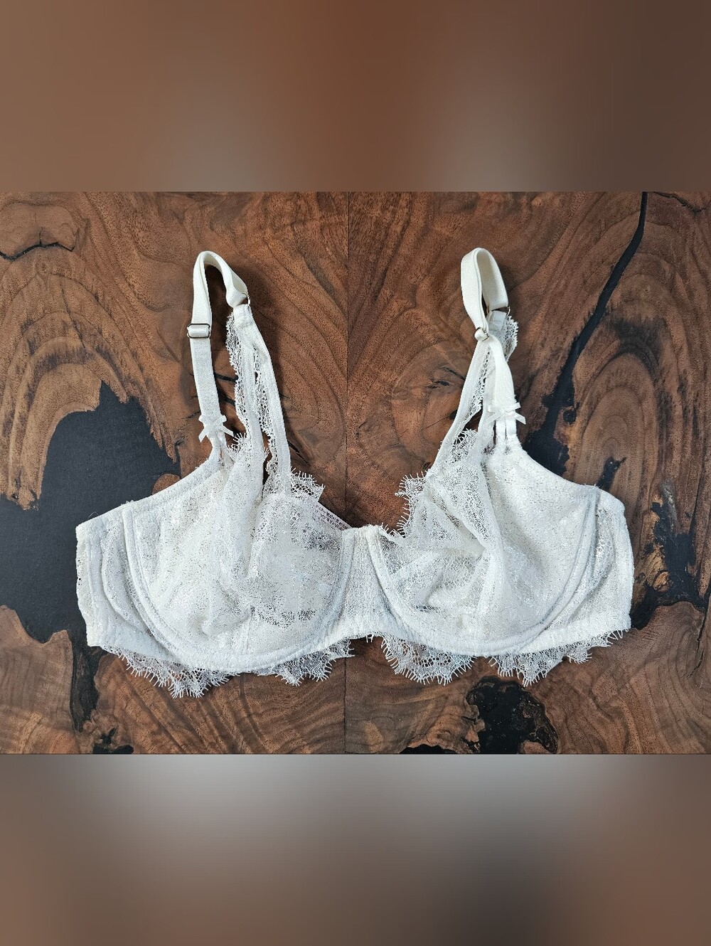 Victoria's Secret White Lace Bra